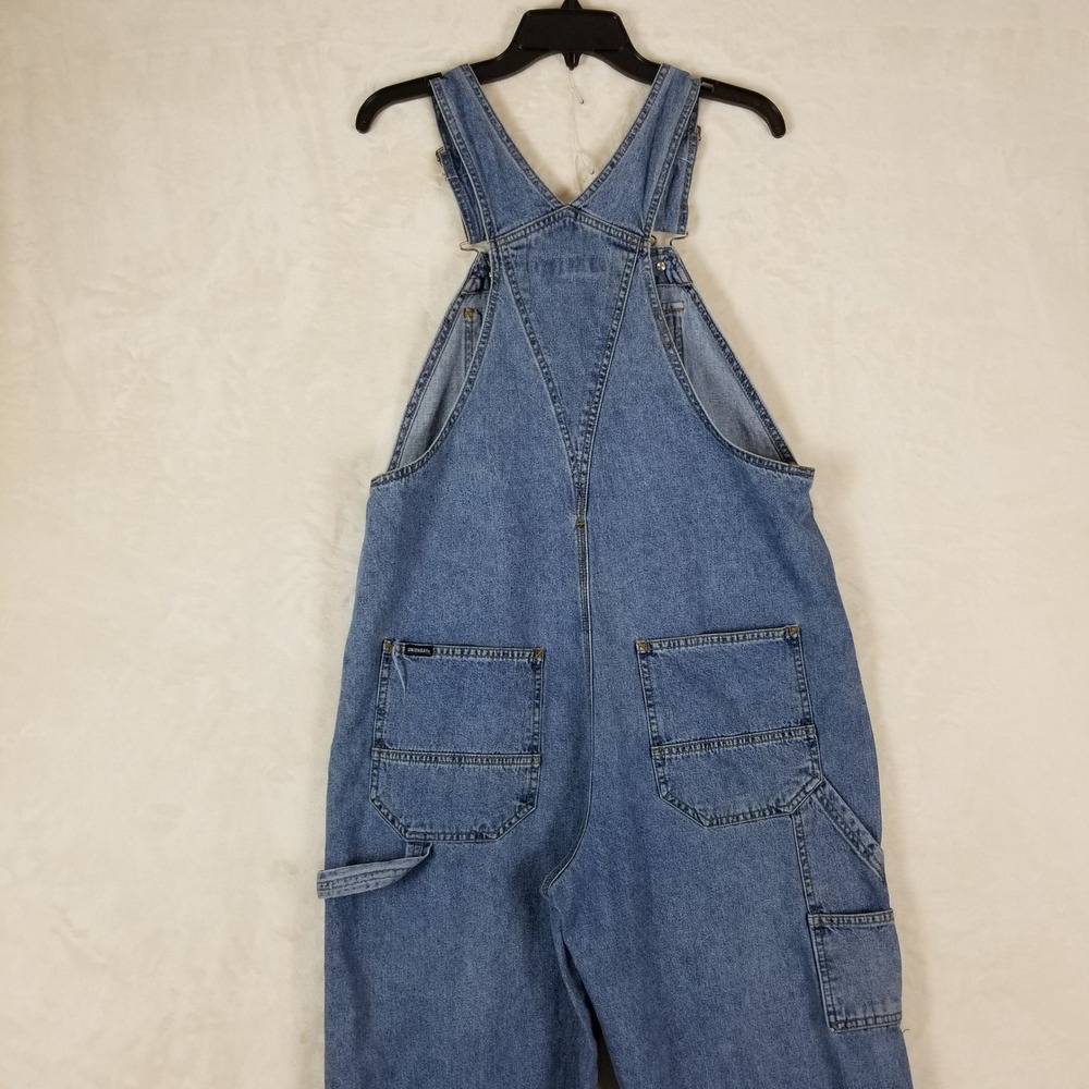 Unionbay Denim Overalls Womens Medium Blue Vintage Carpenter Utility Relaxed Fit - Picture 3 of 10